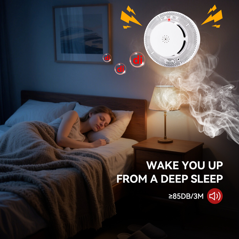 UL Tuya Temperature Smoke Detector Kitchen Safe CO Fire Alarm System Alarm Sensor